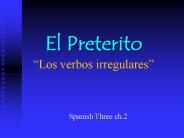 El Preterito 