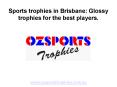OzSports Trophies: Custom Awards and Trophies in Brisbane PowerPoint PPT Presentation