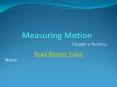 Measuring Motion PowerPoint PPT Presentation