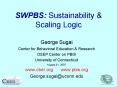 SWPBS: Sustainability PowerPoint PPT Presentation