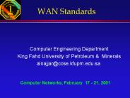 WAN Standards
