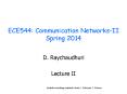 ECE544: Communication Networks-II Spring 2014 PowerPoint PPT Presentation