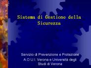 Sistema di Gestione della Sicurezza