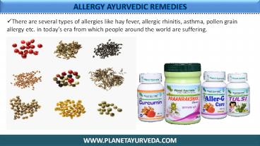 Allergy Ayurvedic Remedies - Natural Treatment in Ayurveda