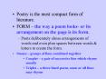 Poetry Notes PowerPoint PPT Presentation