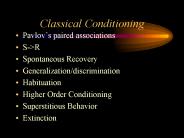 Classical Conditioning