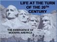 LIFE AT THE TURN OF THE 20TH CENTURY PowerPoint PPT Presentation