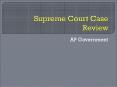 Supreme Court Case Review PowerPoint PPT Presentation