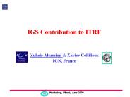 IGS Contribution to ITRF