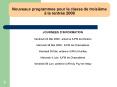 Nouveaux programmes pour la classe de troisi PowerPoint PPT Presentation