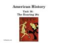 American History PowerPoint PPT Presentation