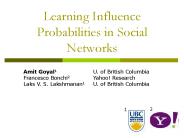 Learning Influence Probabilities in Social Networks