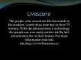 Livescore PowerPoint PPT Presentation