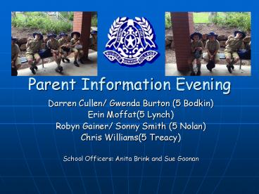 Parent Information Evening