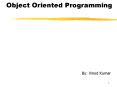 Object Oriented Programming PowerPoint PPT Presentation
