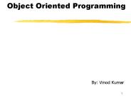 Object Oriented Programming