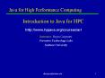 Java for High Performance Computing PowerPoint PPT Presentation
