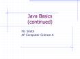 Java Basics (continued) PowerPoint PPT Presentation