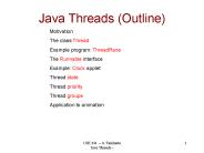 Java Threads (Outline)
