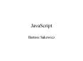 JavaScript PowerPoint PPT Presentation