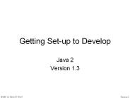 Getting Set-up to Develop