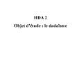 HDA 2 Objet d PowerPoint PPT Presentation