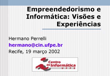Empreendedorismo e Inform