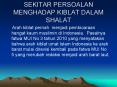 SEKITAR PERSOALAN MENGHADAP KIBLAT DALAM SHALAT PowerPoint PPT Presentation