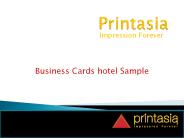 Hotel Business Visiting Cards | Printasia.in