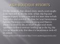 asia boutique resorts PowerPoint PPT Presentation