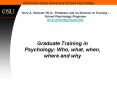 Terry A. Stinnett, Ph.D., Professor and Co-Director of Training  PowerPoint PPT Presentation