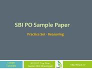 SBI PO Sample Papers