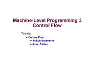 Machine-Level Programming 3 Control Flow