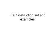 8087 instruction set and examples