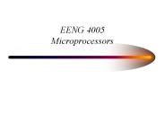 EENG 4005 Microprocessors