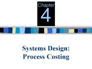 Systems Design: Process Costing