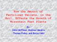 How the Amount of Fertilizer Pellets, in the Soil, Effects the Growth of Wisconsin Fast Plants PowerPoint PPT Presentation