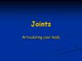 Joints PowerPoint PPT Presentation