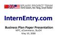 Business Plan Paper Presentation PowerPoint PPT Presentation