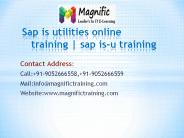 sap is utilities online training sap isu training