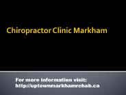 Chiropractor Clinic Markham