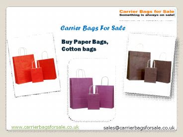 Perfect Collection of Cotton bags & Paper Bags