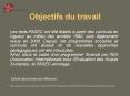 Objectifs du travail PowerPoint PPT Presentation