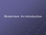 Modernism. An Introduction