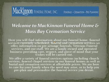 Whitman MA funeral home