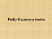 Facility Management services
