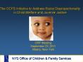 The OCFS Initiative to Address Racial Disproportionality in Child Welfare and Juvenile Justice PowerPoint PPT Presentation