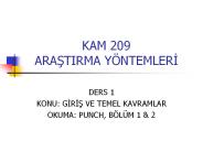 KAM 209 ARASTIRMA Y