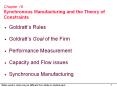 Chapter 18 Synchronous Manufacturing and the Theory of Constraints PowerPoint PPT Presentation