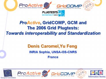 ProActive, GridCOMP, GCM and The 2006 Grid Plugtests: Towards interoperability and Standardization